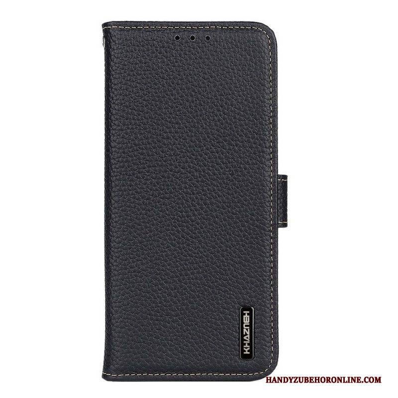 Flip Case Für Sony Xperia 10 IV Khazneh Litschi-leder