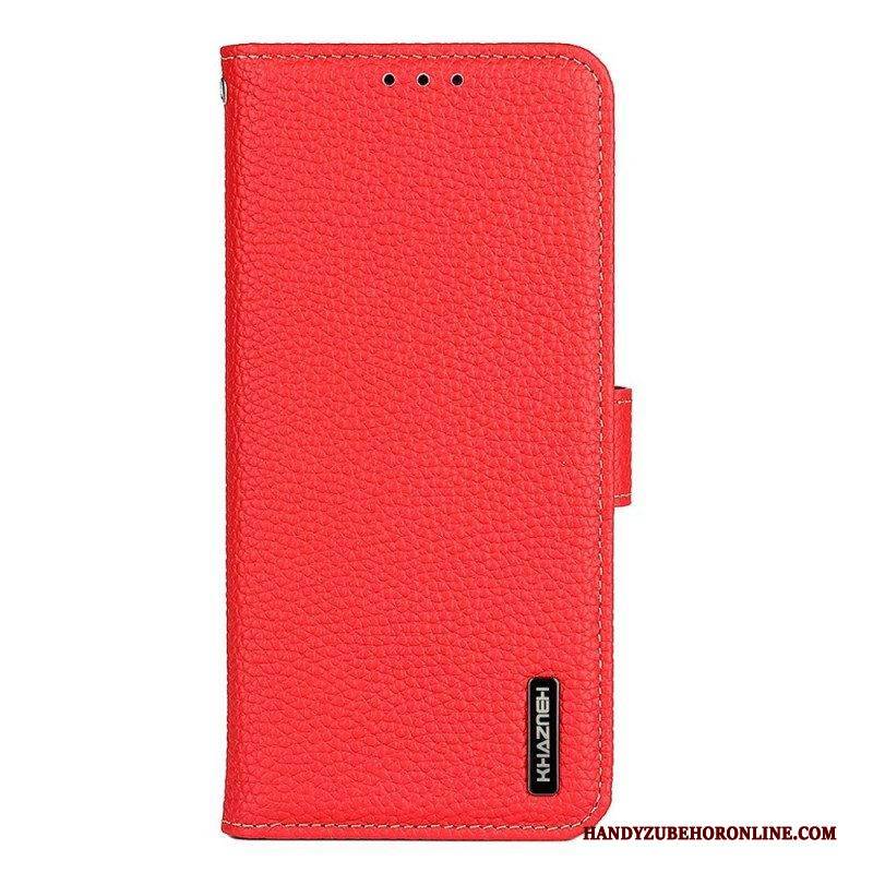 Flip Case Für Sony Xperia 10 IV Khazneh Litschi-leder