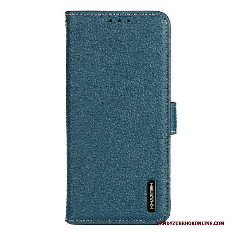 Flip Case Für Sony Xperia 10 IV Khazneh Litschi-leder