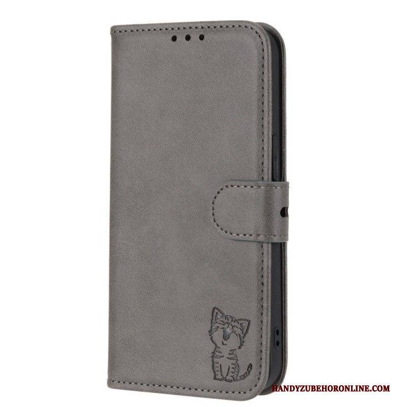 Flip Case Für Sony Xperia 10 IV Kleines Kätzchen