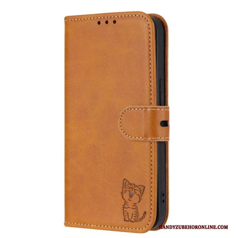 Flip Case Für Sony Xperia 10 IV Kleines Kätzchen