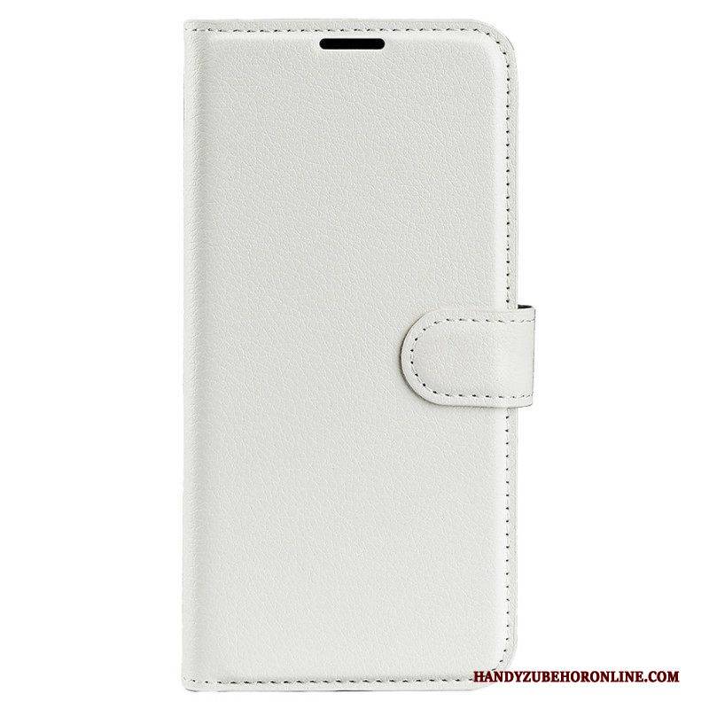 Flip Case Für Sony Xperia 5 IV Klassisches Lychee-kunstleder