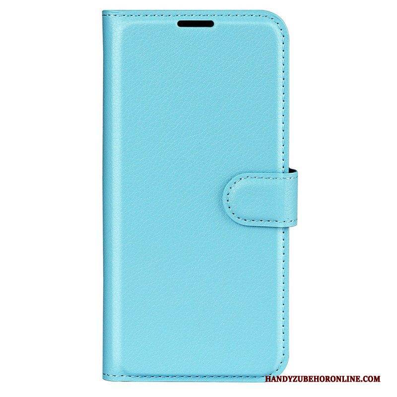 Flip Case Für Sony Xperia 5 IV Klassisches Lychee-kunstleder