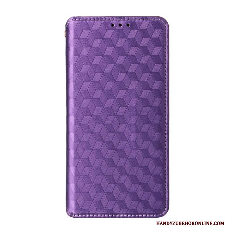 Flip Case Für Vivo V60 Lite Rautenmuster