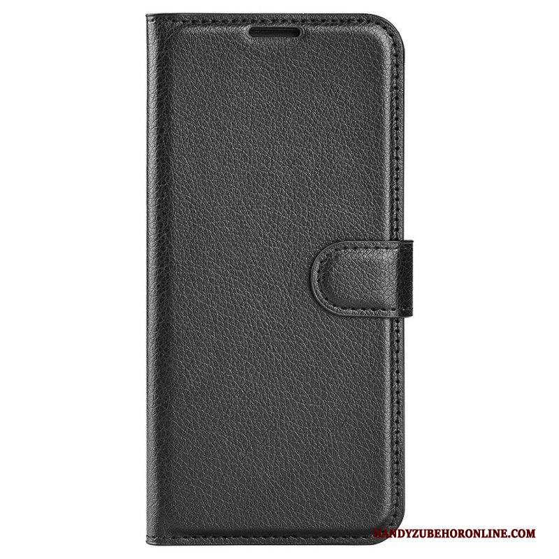 Flip Case Für Vivo X90 Pro Klassisches Lychee-kunstleder