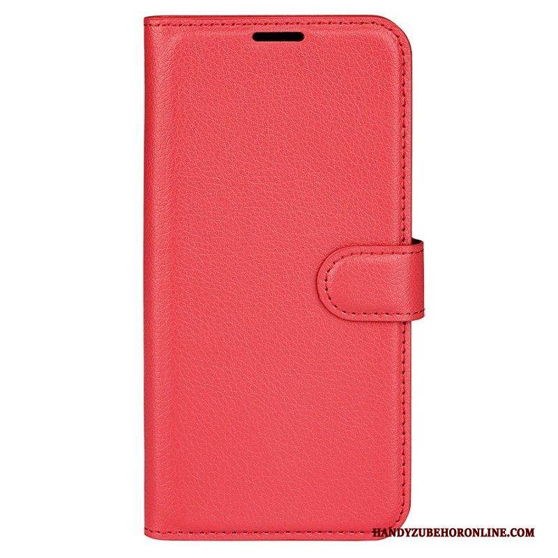 Flip Case Für Vivo X90 Pro Klassisches Lychee-kunstleder