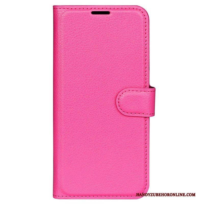 Flip Case Für Vivo X90 Pro Klassisches Lychee-kunstleder