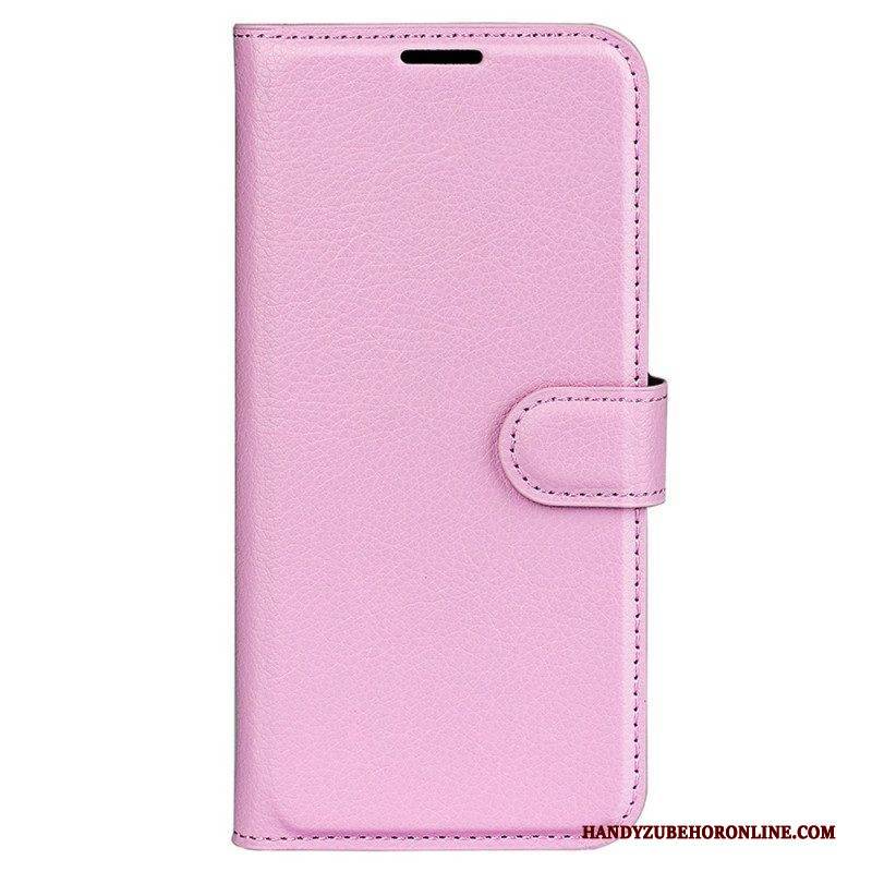 Flip Case Für Vivo X90 Pro Klassisches Lychee-kunstleder