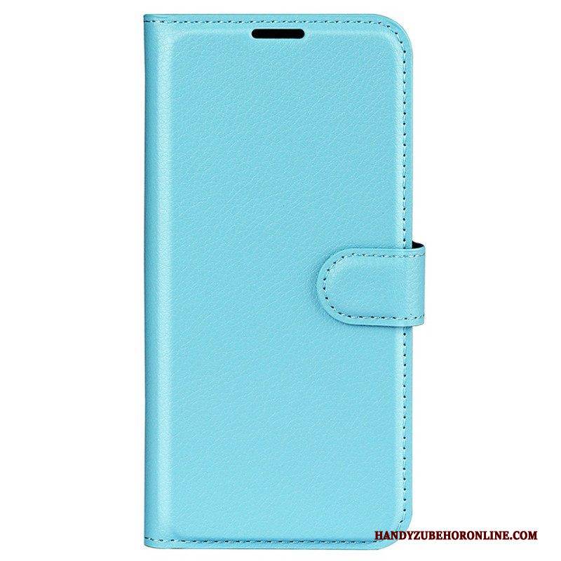 Flip Case Für Vivo X90 Pro Klassisches Lychee-kunstleder