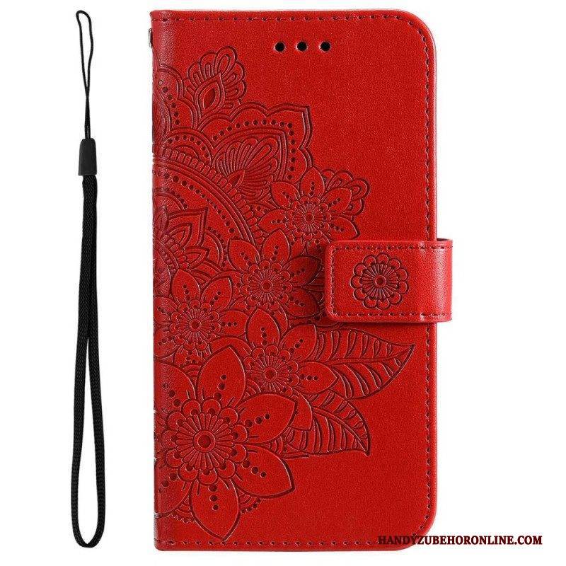 Flip Case Für Vivo Y16 Mit Kordel Riemchen-mandala