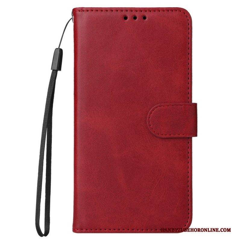 Flip Case Für Vivo Y16 Mit Kordel Schlicht Mit Riemen
