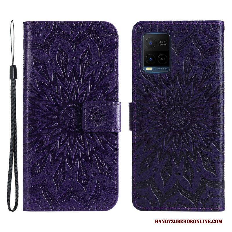 Flip Case Für Vivo Y21 Mit Kordel Thong Sun
