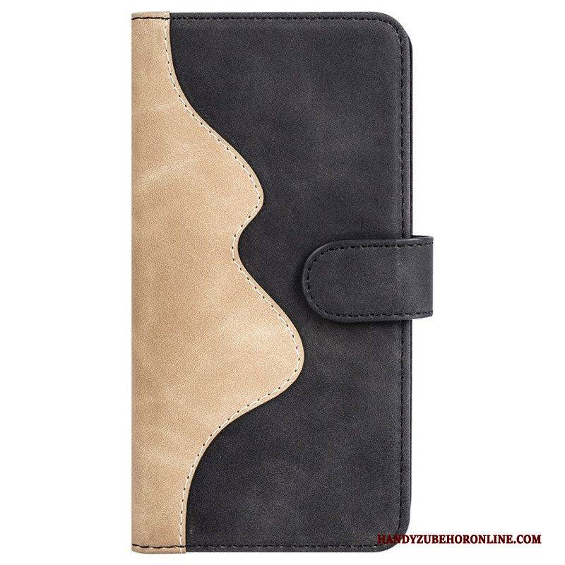Flip Case Für Vivo Y35 Wave-lederstil