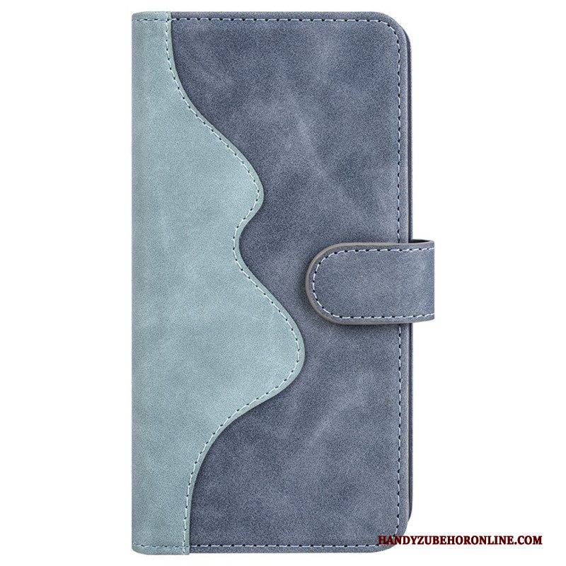 Flip Case Für Vivo Y35 Wave-lederstil