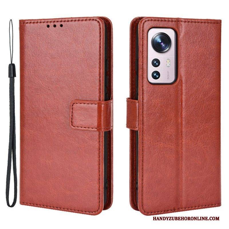 Flip Case Für Xiaomi 12 / 12X Auffälliges Kunstleder