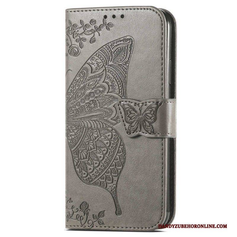 Flip Case Für Xiaomi 12T / 12T Pro Barocker Schmetterling