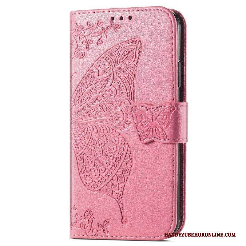 Flip Case Für Xiaomi 12T / 12T Pro Barocker Schmetterling