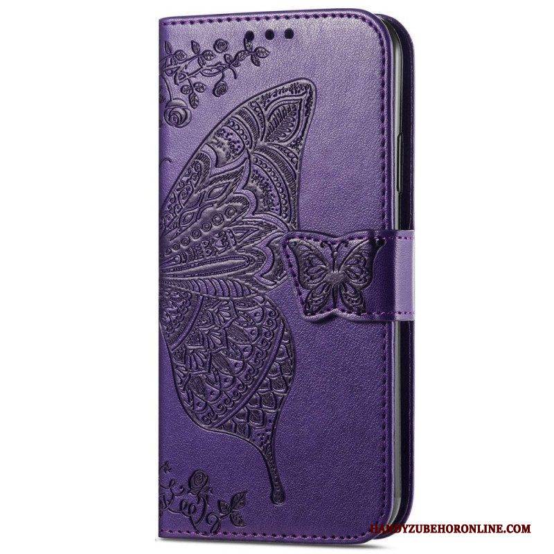 Flip Case Für Xiaomi 12T / 12T Pro Barocker Schmetterling