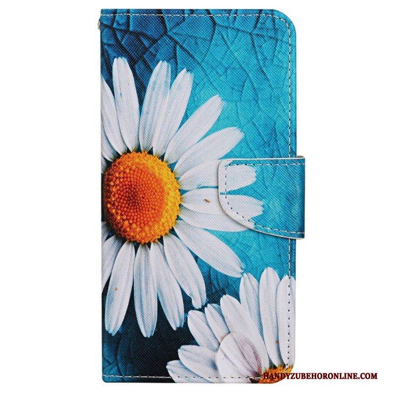 Flip Case Für Xiaomi 12T / 12T Pro Mit Kordel Riemchen-daisy