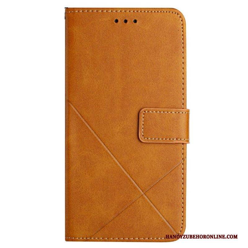Flip Case Für Xiaomi 12T / 12T Pro X Design Geo-lederstil
