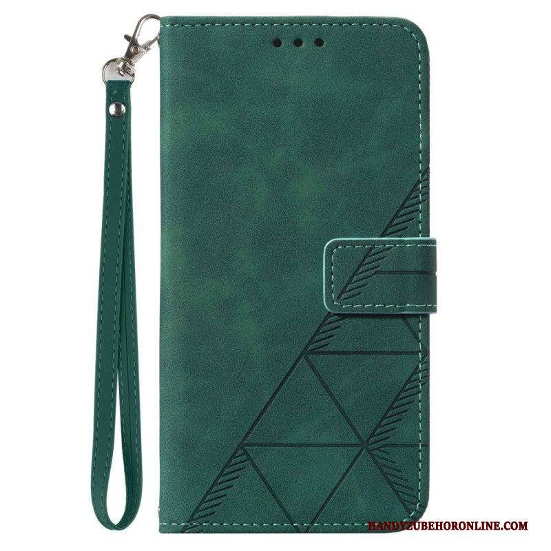 Flip Case Für Xiaomi 13 Lite Mit Kordel Riemendreiecke