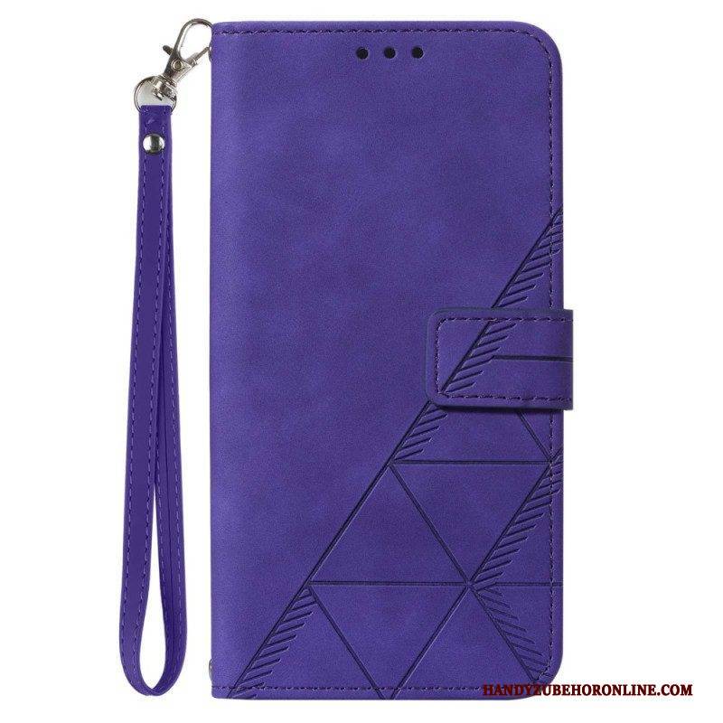 Flip Case Für Xiaomi 13 Lite Mit Kordel Riemendreiecke