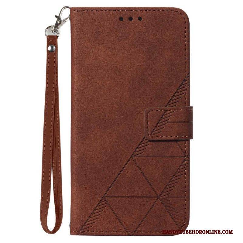 Flip Case Für Xiaomi 13 Lite Mit Kordel Riemendreiecke