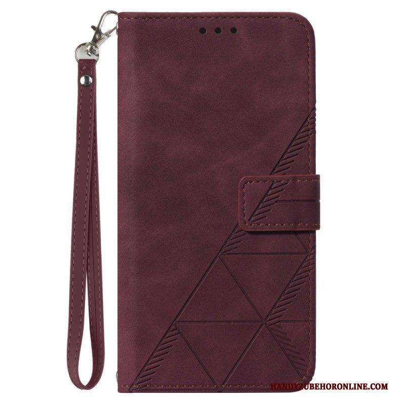 Flip Case Für Xiaomi 13 Lite Mit Kordel Riemendreiecke