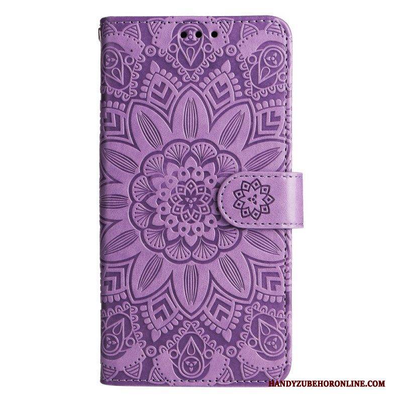 Flip Case Für Xiaomi 13 Mandala-sonne Mit Schlüsselband