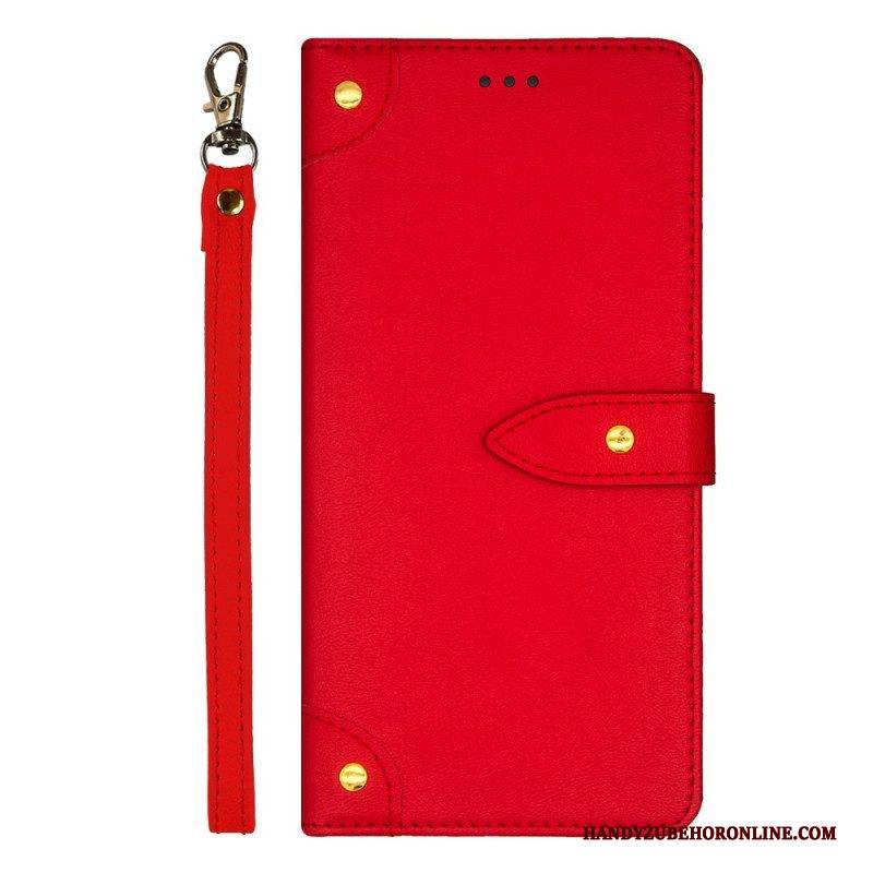 Flip Case Für Xiaomi 13 Nieten Und Riemen Idewei