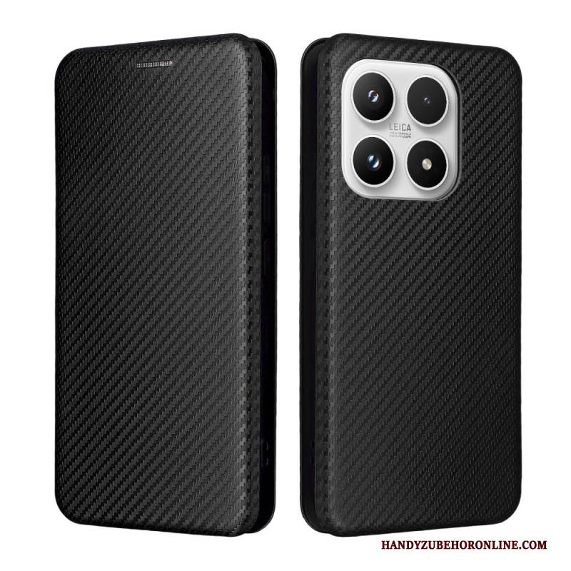 Flip Case Für Xiaomi 17 Carbonfaser-textur