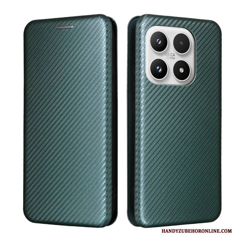 Flip Case Für Xiaomi 17 Carbonfaser-textur