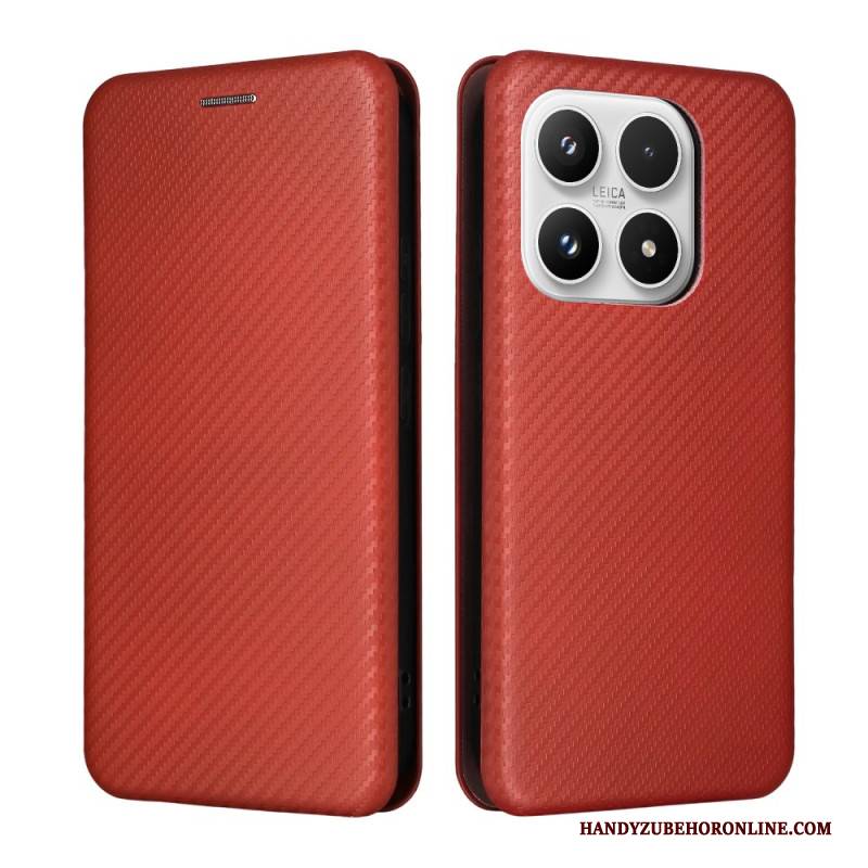 Flip Case Für Xiaomi 17 Carbonfaser-textur