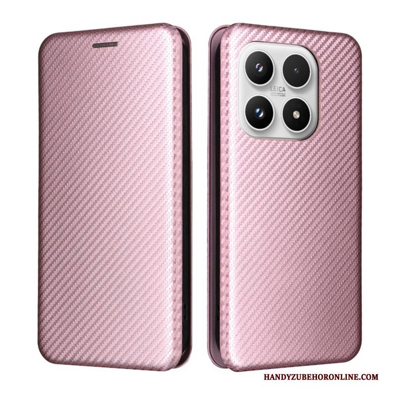 Flip Case Für Xiaomi 17 Carbonfaser-textur