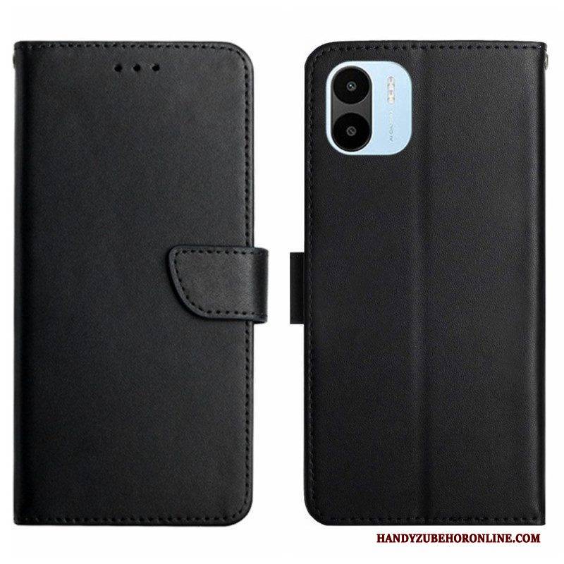 Flip Case Für Xiaomi Redmi A1 Echtes Nappaleder