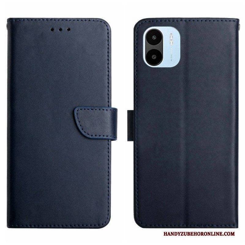 Flip Case Für Xiaomi Redmi A1 Echtes Nappaleder