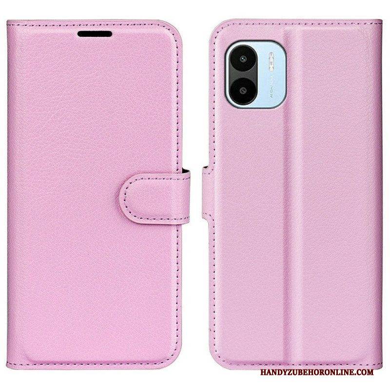 Flip Case Für Xiaomi Redmi A1 Klassischer Litschi-ledereffekt