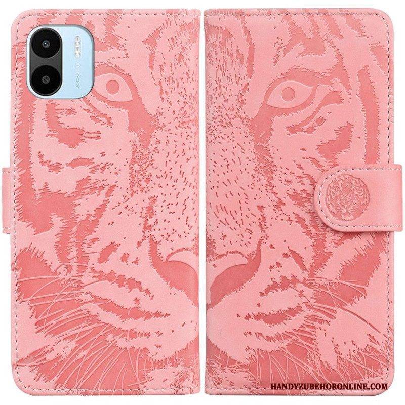 Flip Case Für Xiaomi Redmi A1 Tiger-fußabdruck