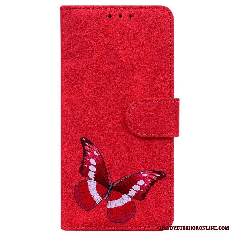 Flip Case Für Xiaomi Redmi Note 10 Pro Hautberührender Schmetterling