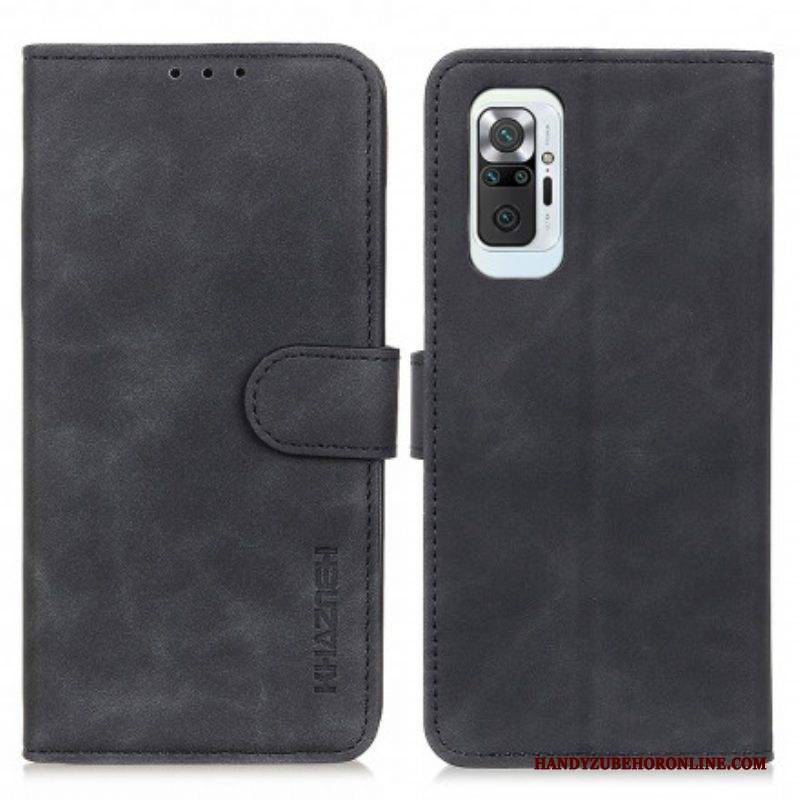 Flip Case Für Xiaomi Redmi Note 10 Pro Khazneh Vintage-ledereffekt