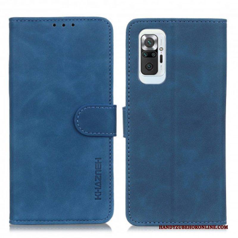 Flip Case Für Xiaomi Redmi Note 10 Pro Khazneh Vintage-ledereffekt