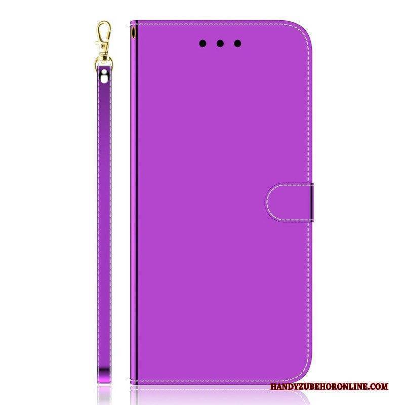 Flip Case Für Xiaomi Redmi Note 11 Pro / 11 Pro 5G Spiegelabdeckung Aus Kunstleder