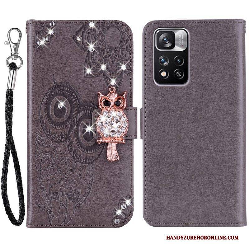 Flip Case Für Xiaomi Redmi Note 11 Pro Plus 5G Eulen-mandala Und Charme