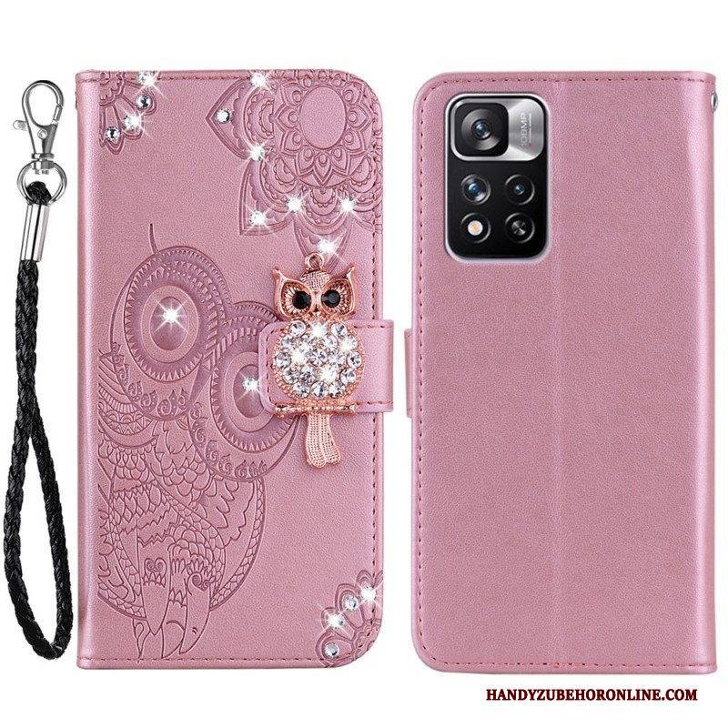 Flip Case Für Xiaomi Redmi Note 11 Pro Plus 5G Eulen-mandala Und Charme