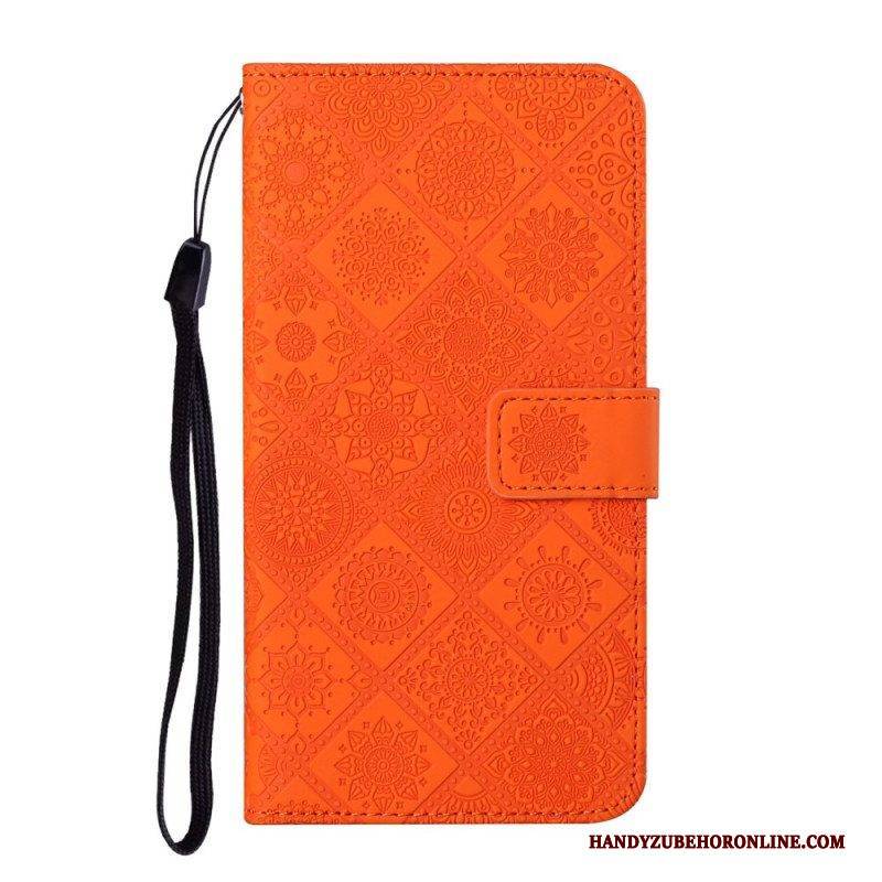 Flip Case Für Xiaomi Redmi Note 11 Pro Plus 5G Gobelinmuster