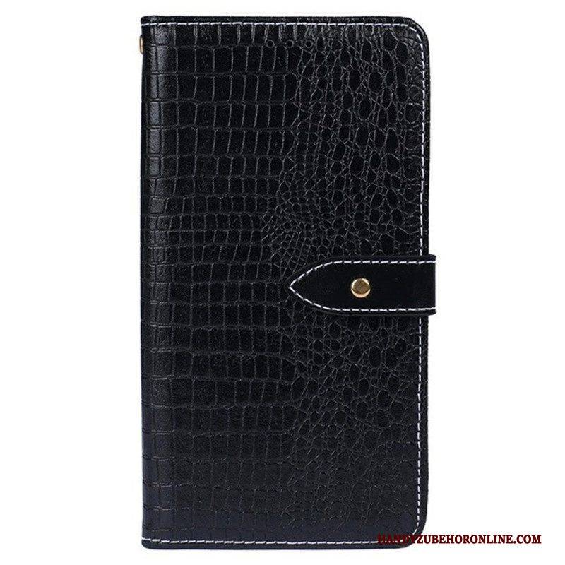 Flip Case Für Xiaomi Redmi Note 12 5G Idewei Krokodil
