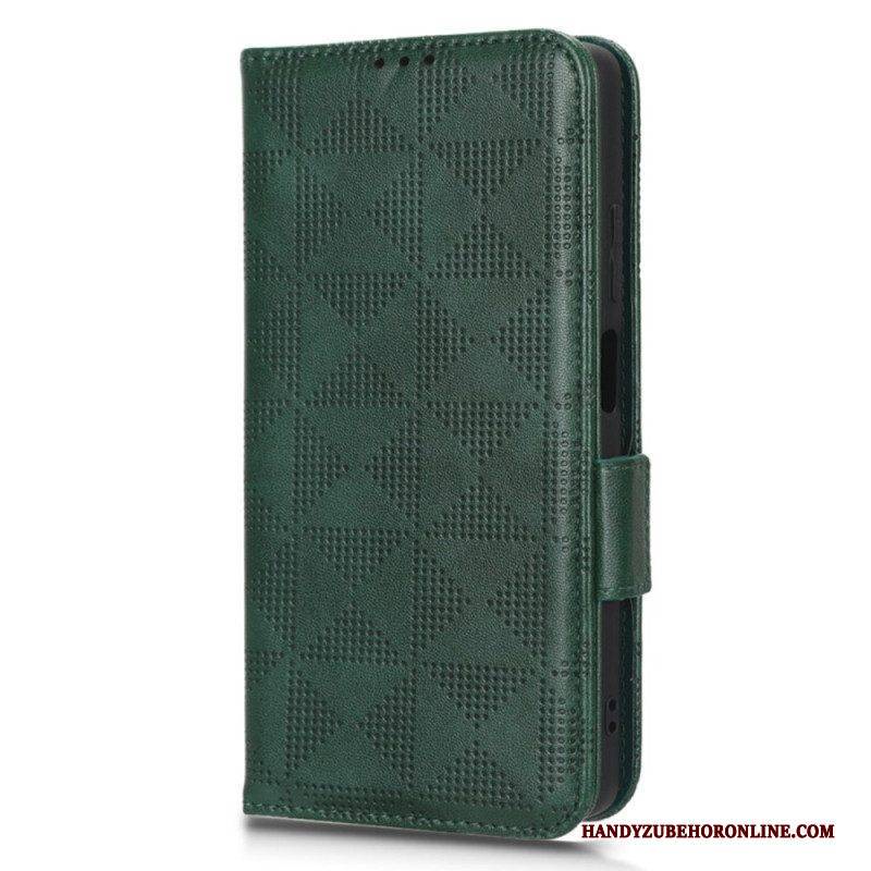 Flip Case Für Xiaomi Redmi Note 12 Pro Dreiecke Mit Lanyard