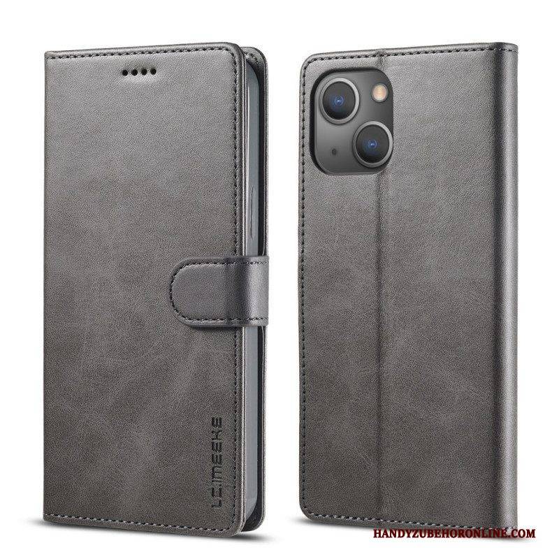 Flip Case Für iPhone 13 Mini Lc.imeeke Ledereffekt