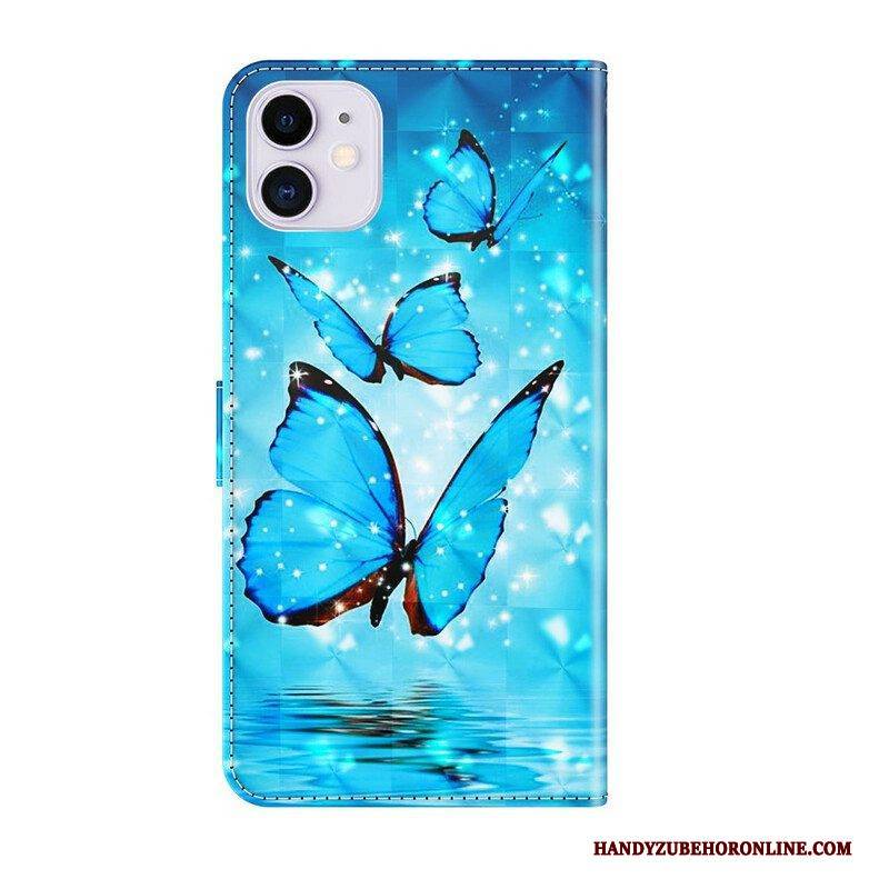 Flip Case Für iPhone 13 Pro Schmetterlinge