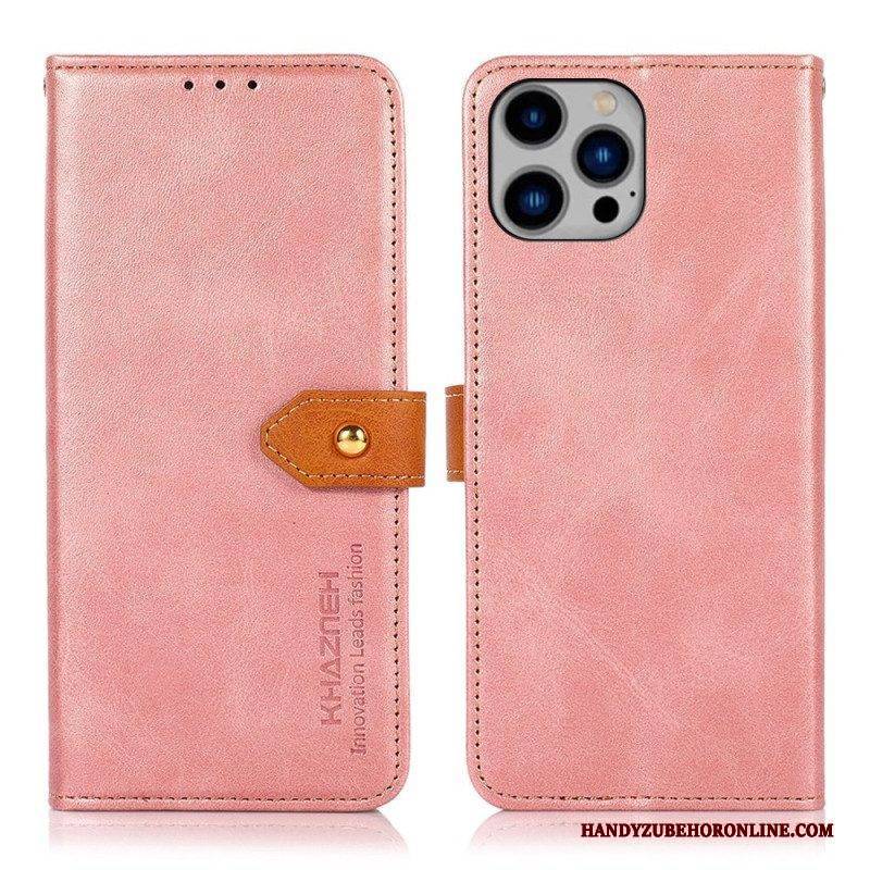Flip Case Für iPhone 14 Plus Mit Khazneh-riemen